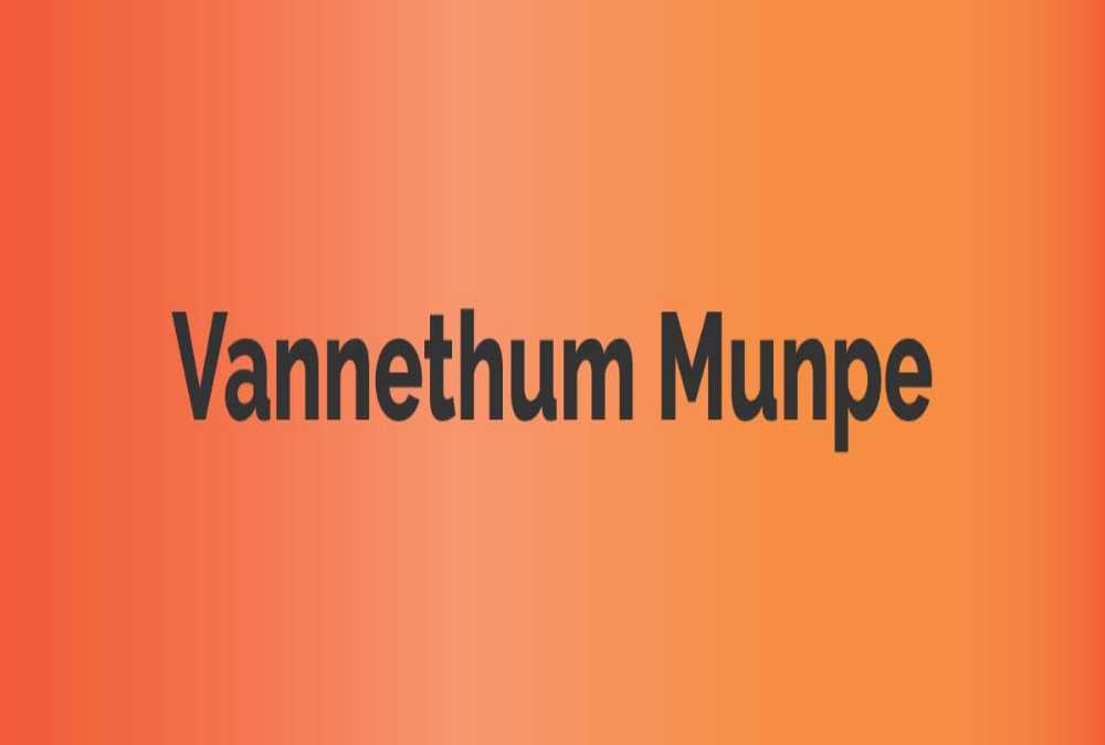 Vannethum Munpe